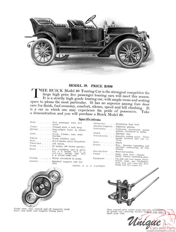 1911 Buick Catalogue Page 9